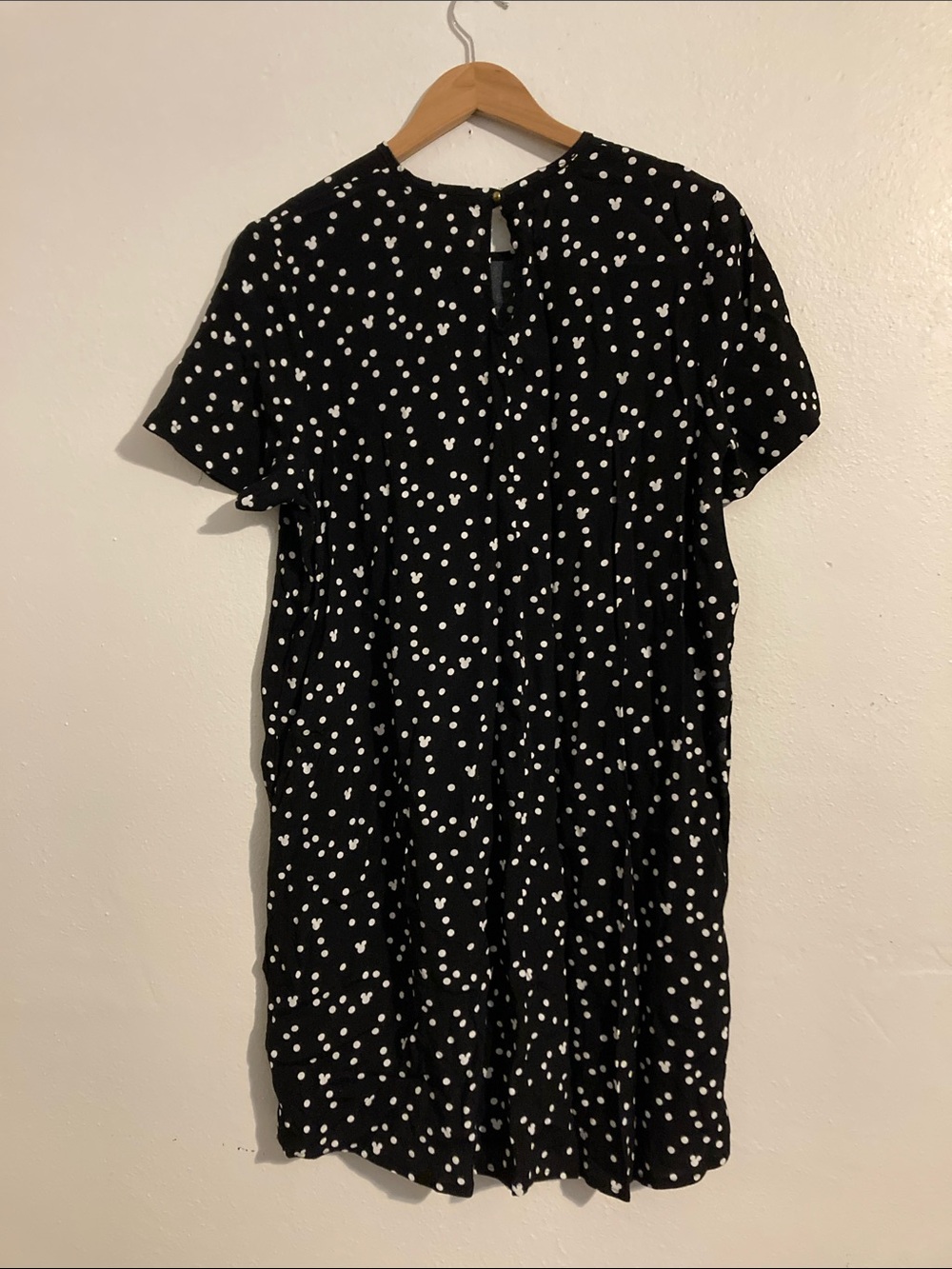 Disney Mickey Mouse Black and White Polka Dot Dress